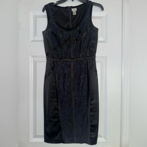 Elegant Black and Blue Dress